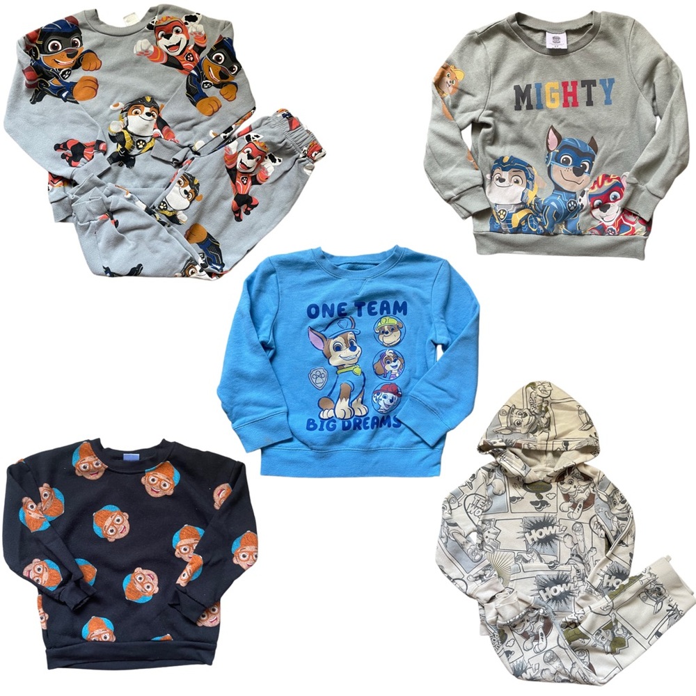 Paw Patrol and Blippi Clothing Size 5T